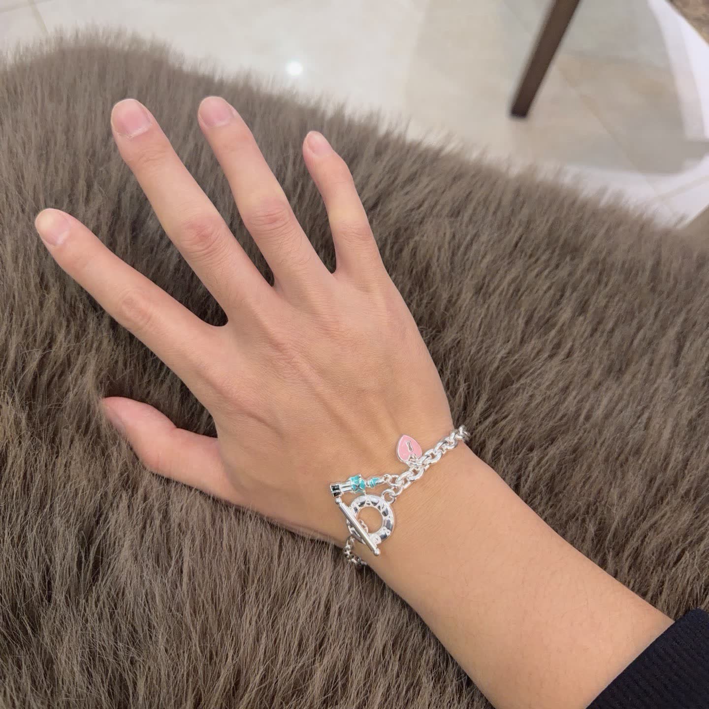 Tiffany & Co. Lock Charm Bracelet